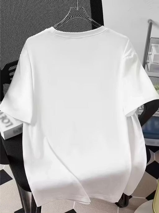 WHITE PRINTED T-SHIRT